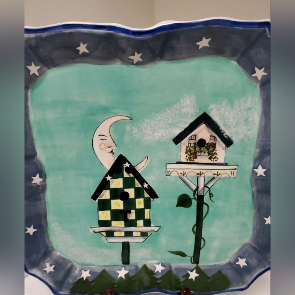Whimsical Decorative 9" Plate ☆Craft Council of British Columbia CCBC